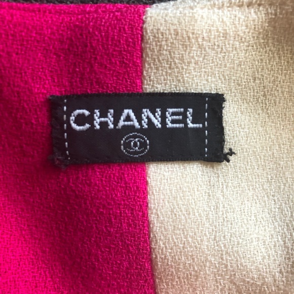 Vintage CHANEL dress pink white and black - Picture 4 of 7